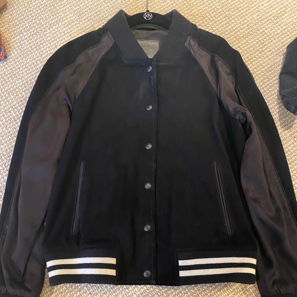 All Saints Bomber Jacket - Leather/Suede